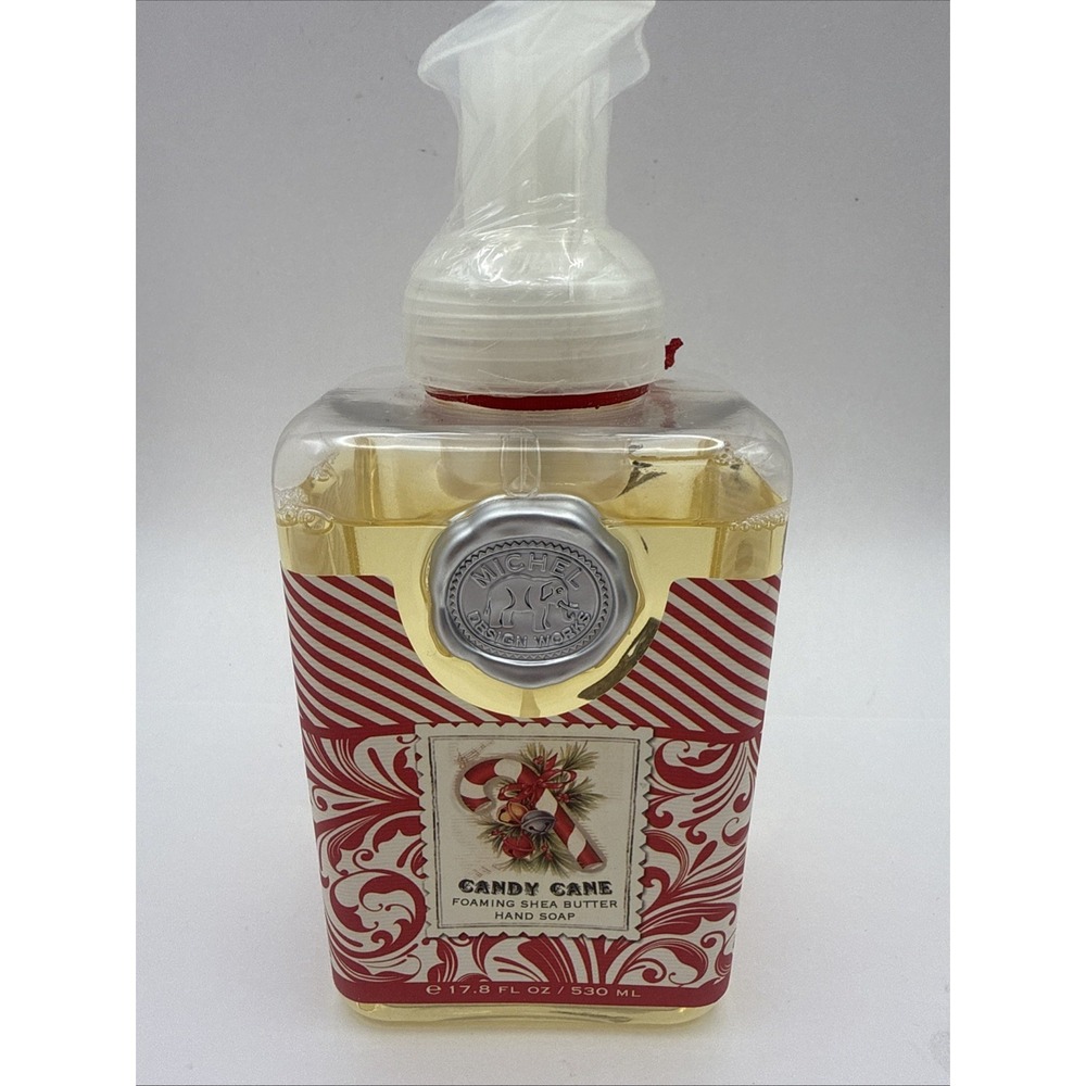 Michel Design Works Foaming Liquid Hand Soap CANDY CANE Christmas 17.8 Oz New